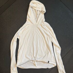 Under Armour Light Weight Off White Hooded Sweatshirt